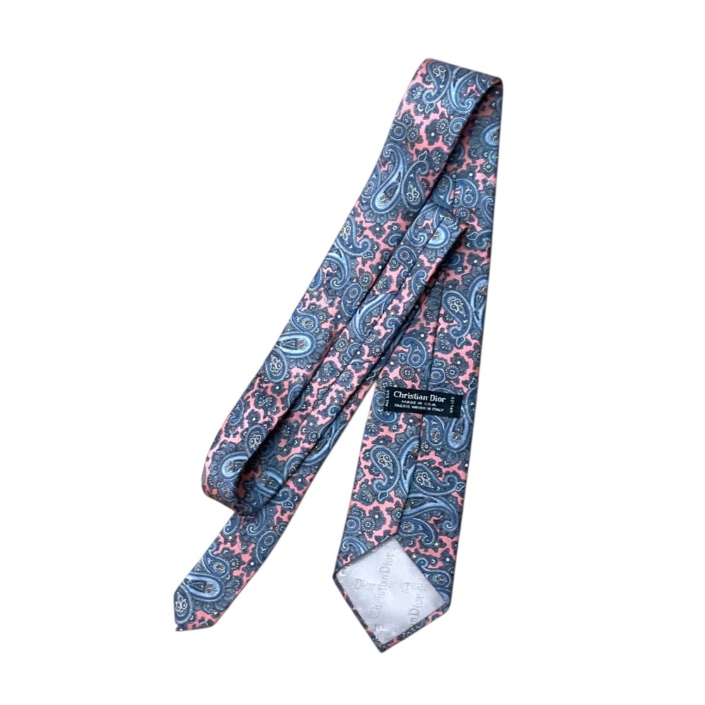 🆕 Christian Dior Silk Paisley Neck Tie